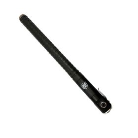 Streetwise Push Button Auto Expandable Baton with Flashlight (size: 28")