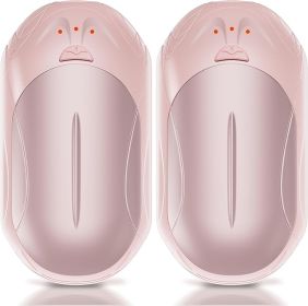 Rechargeable 2 Pack, AI Smart Chips Electric , 20Hrs Long Safe Heat, Portable Pocket Heater, Gifts for Christmas, Outdoor, Hunting, Golf (Color: Pink)